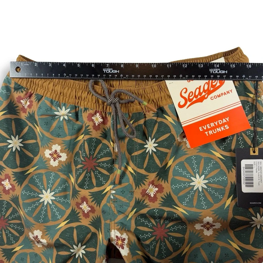 Seager Yuma E.W. Trunks Men's Large Weymouth Floral Swim Hybrid Shorts NWT 7.5